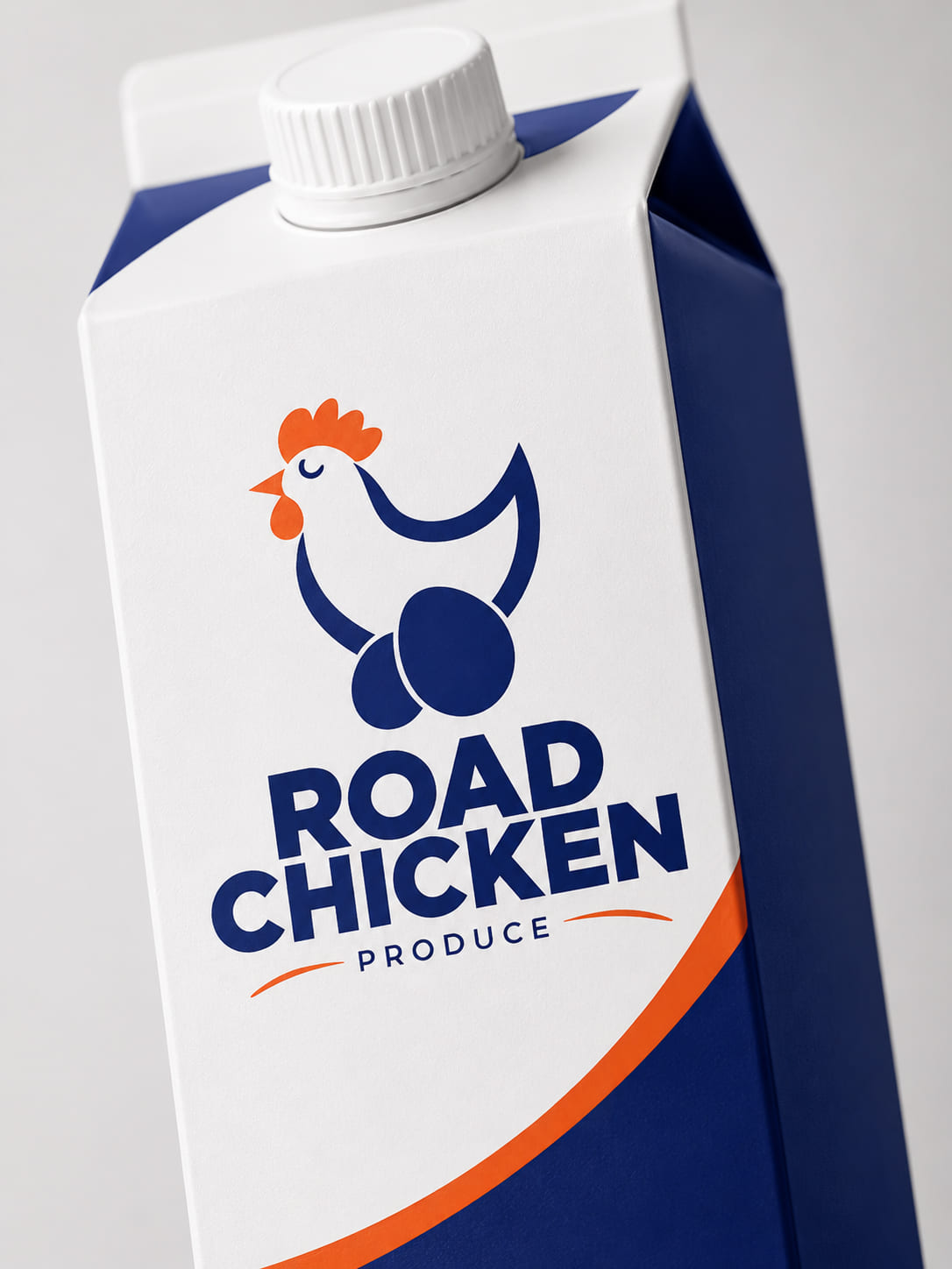 Tetra Pack płynnych białek jaj Road Chicken Produce — widok opakowania